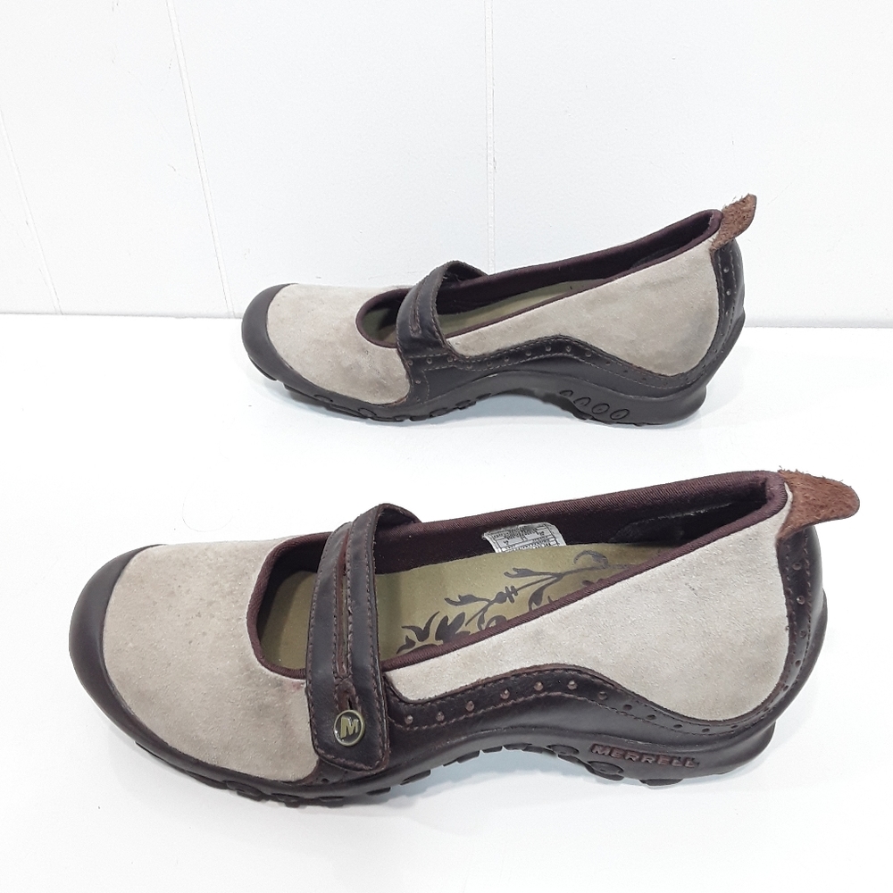Merrell suede leather Mary Jane hiking shoes size 6 - Picture 3 of 8